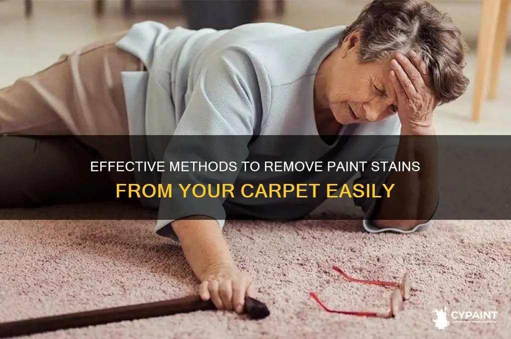 how do you take paint out of carpet