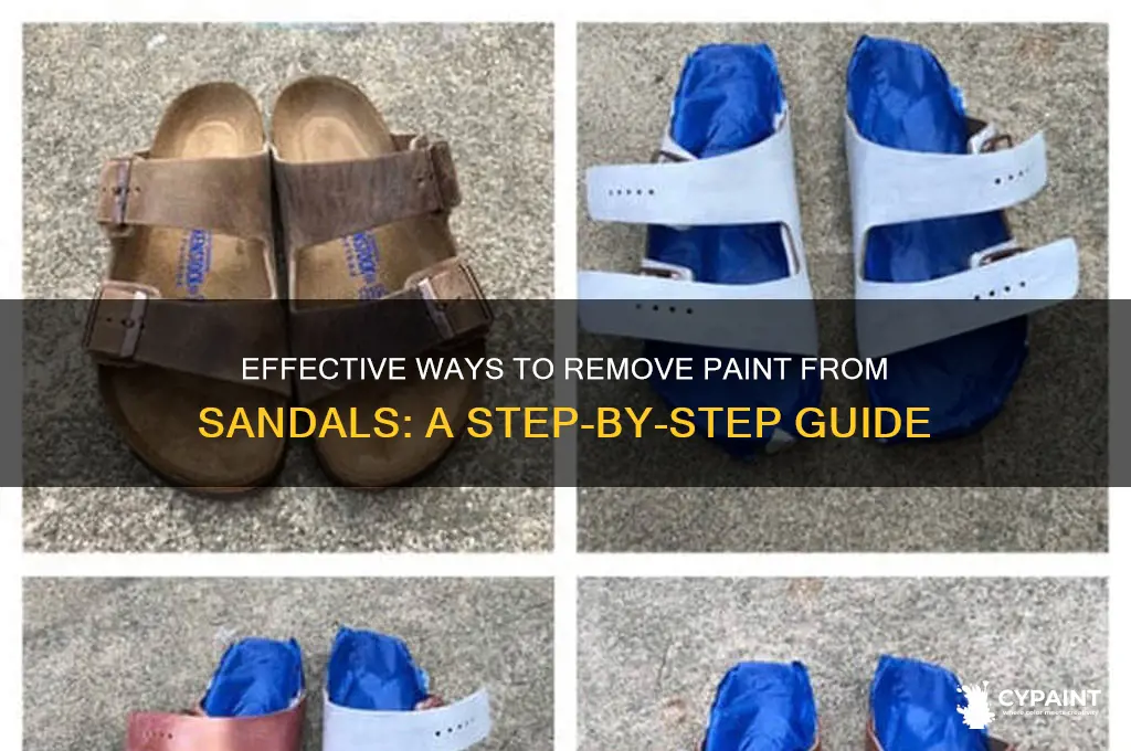 how do you take paint out of sandals