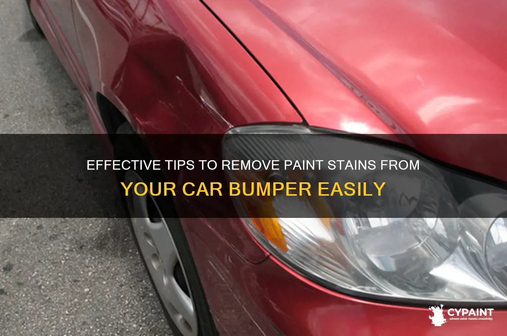 how do you take paint stain of bumper