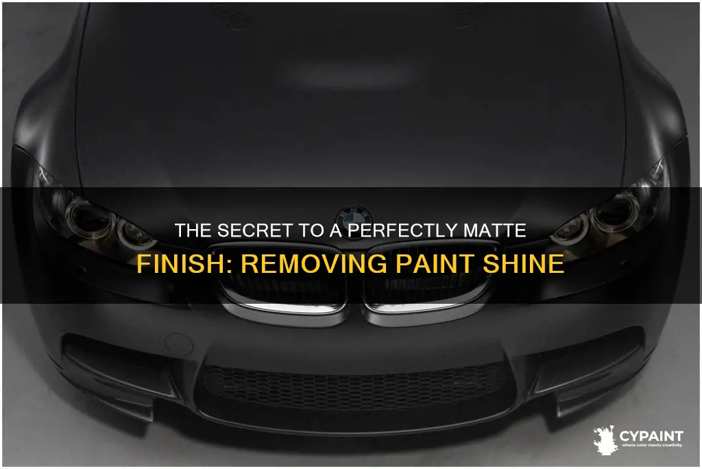 how do you take the shine out of paint