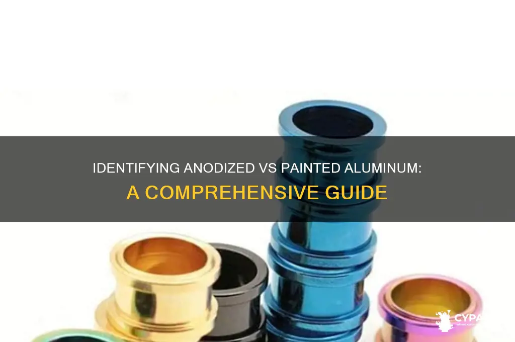 how do you tell if aluminum is anodized or painted
