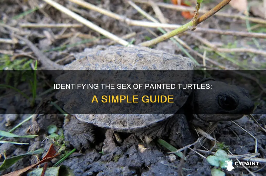 how do you tell the sex of a painted turtle