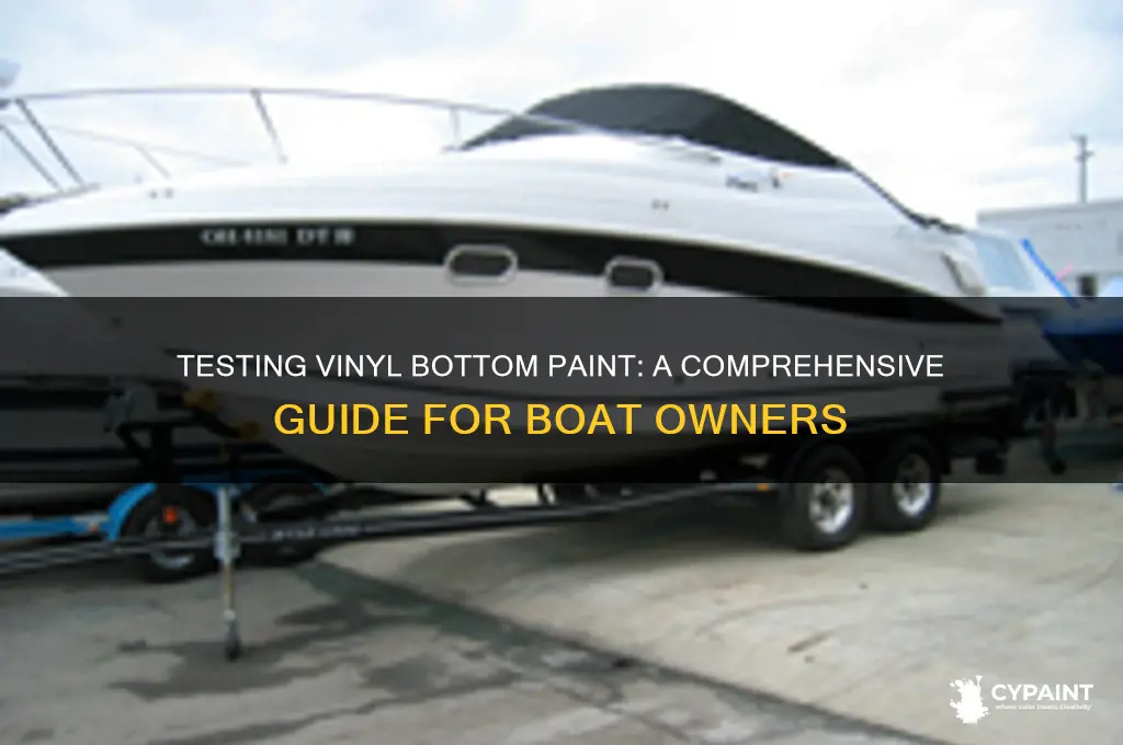 how do you test for vinyl bottom paint