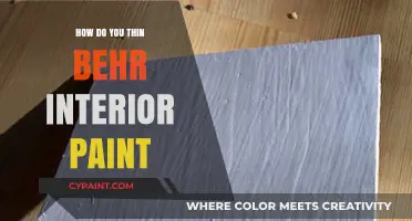 Thinning Behr Interior Paint: Tips for Smooth Application and Finish