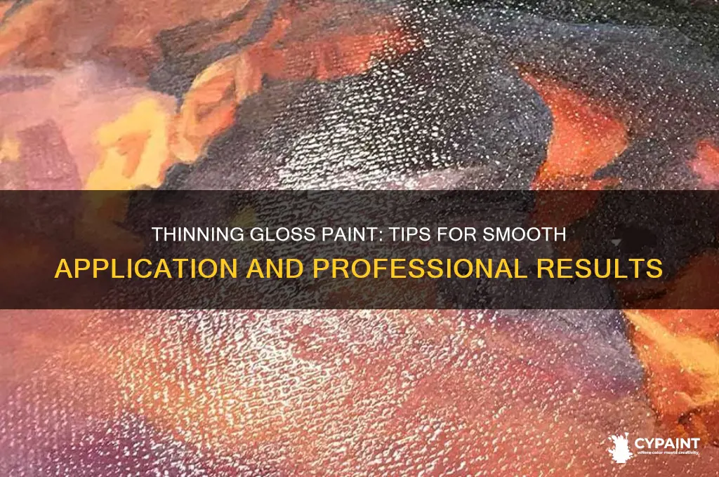how do you thin down gloss paint