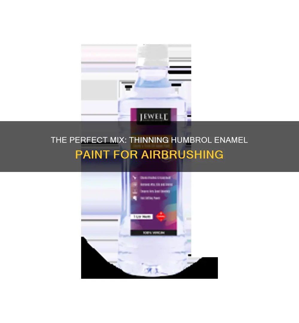 how do you thin humbrol enamel paint for airbrushing