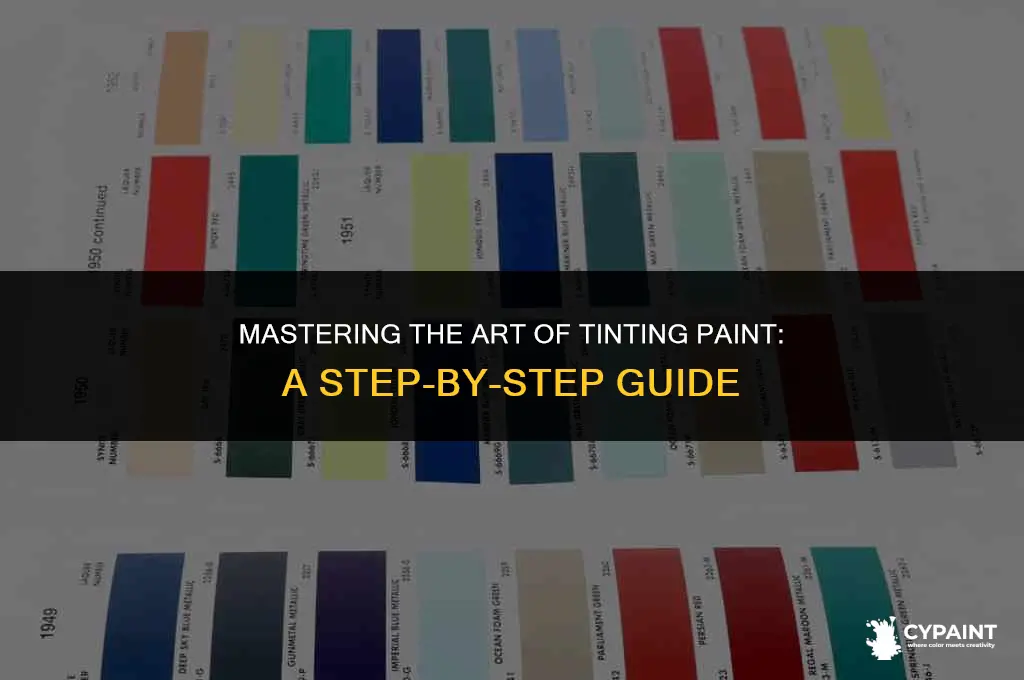 how do you tint a can of paint