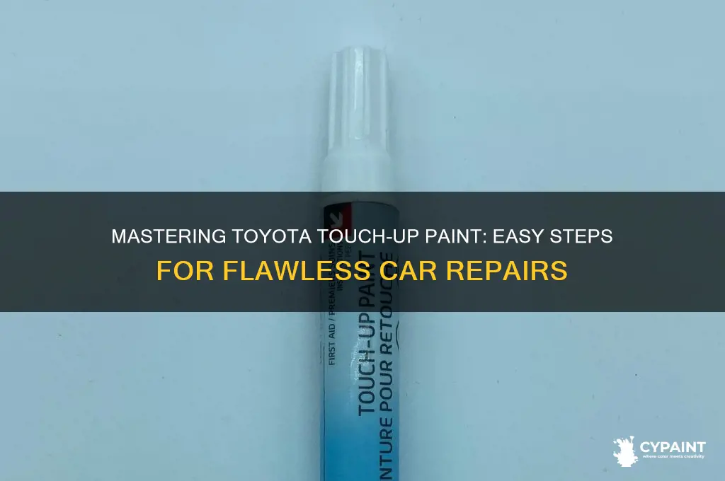 how do you touch up with toyota touch up paint