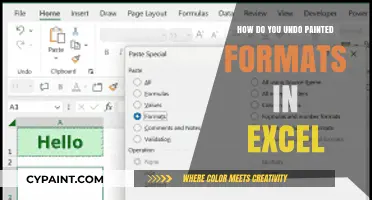 Undoing Painted Formats in Excel: A Quick and Easy Guide