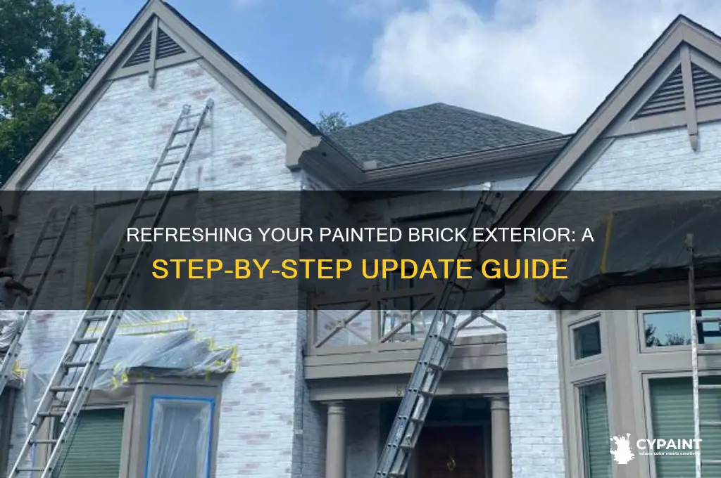 how do you update a painted brick exterior