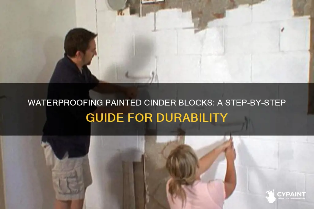 how do you waterproof painted cinder blocks