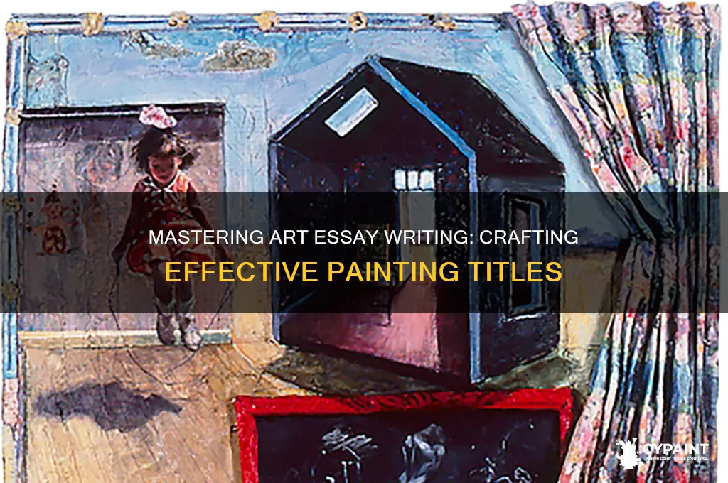 how do you write painting titles in essays