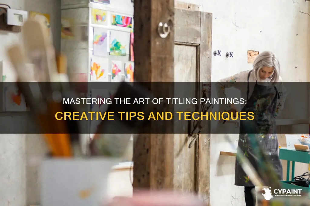 how do you write titles of painting