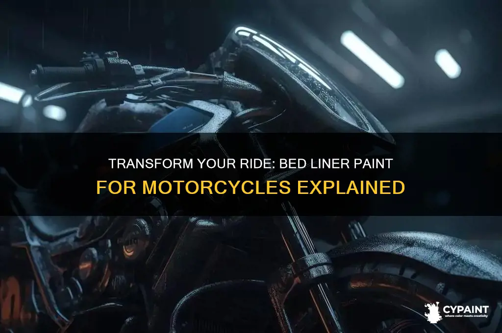 how does a bed liner painted motorcycle