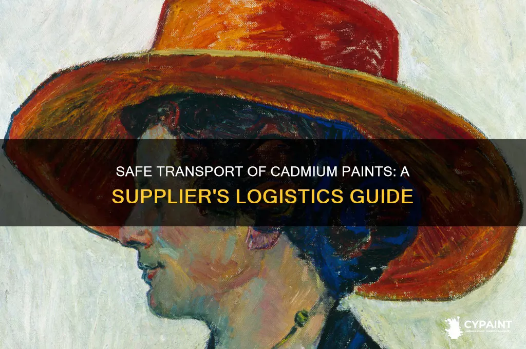 how does a cadmium supplier transport cadmium paints