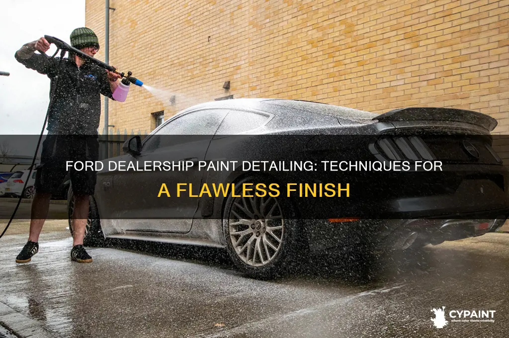 how does a ford dealership detail paint