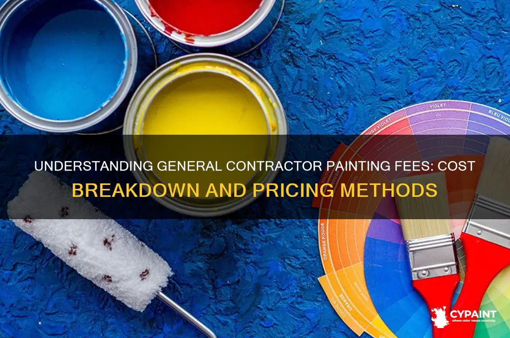 how does a general contractor charge for painting