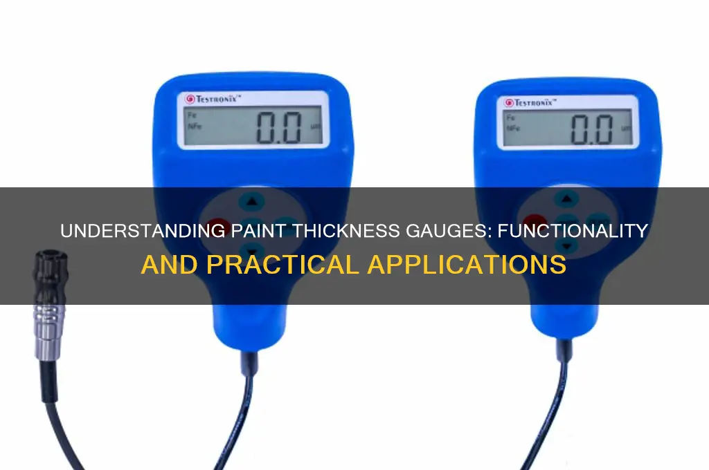 how does a paint thickness gauge work