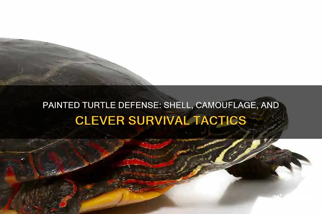 how does a painted turtle protect itself