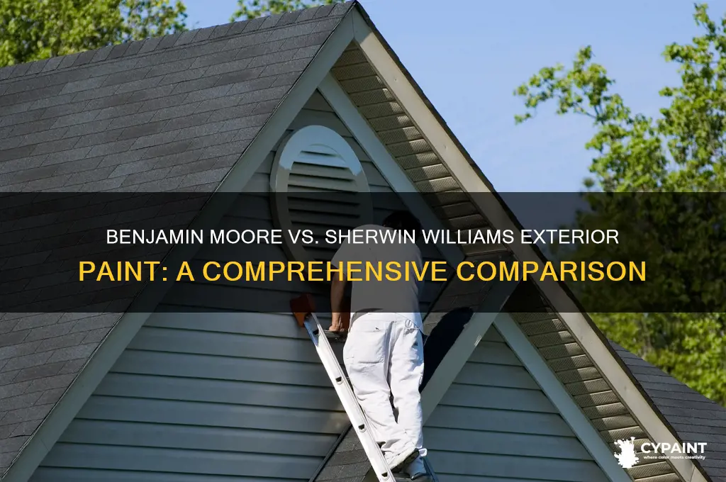 how does benjamin moore extrrior paint compare to sherwin williams