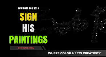 Bob Ross' Signature Style: Unveiling His Unique Painting Sign-Off