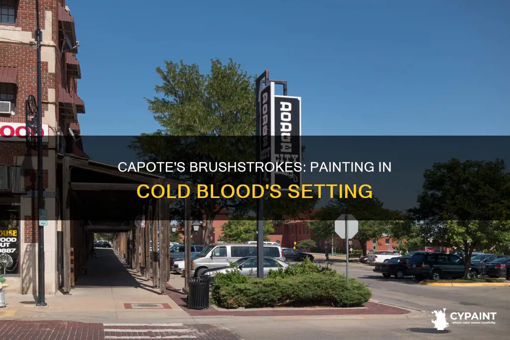 how does capote paint the setting of the novel