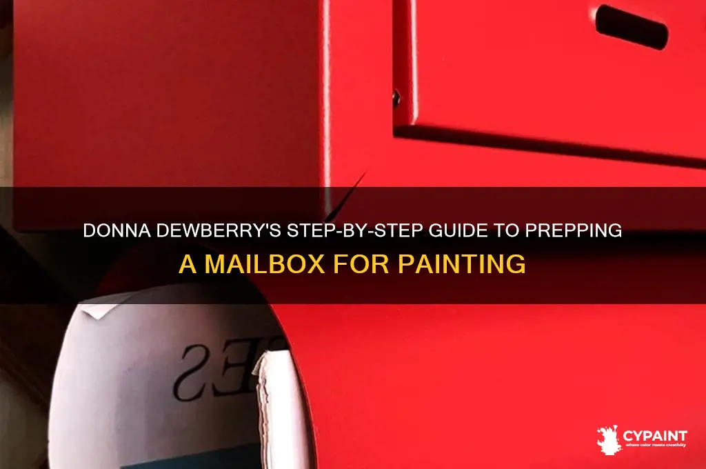 how does donna dewberry prepare a new mailbox for painting
