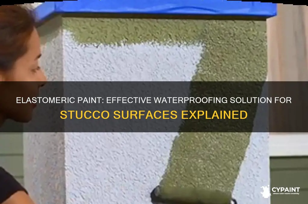 how does elastomeric paint work for waterproofing stucco