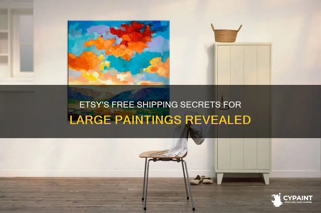 how does etsy ship large paintings free