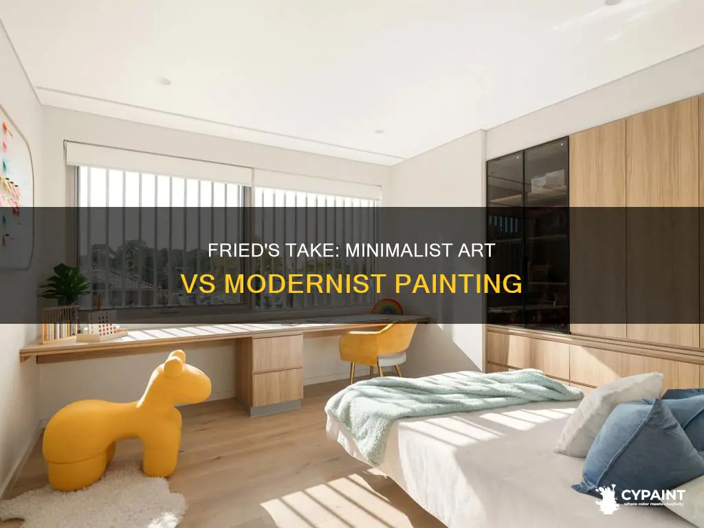how does fried distinguish minimalist art from modernist painting