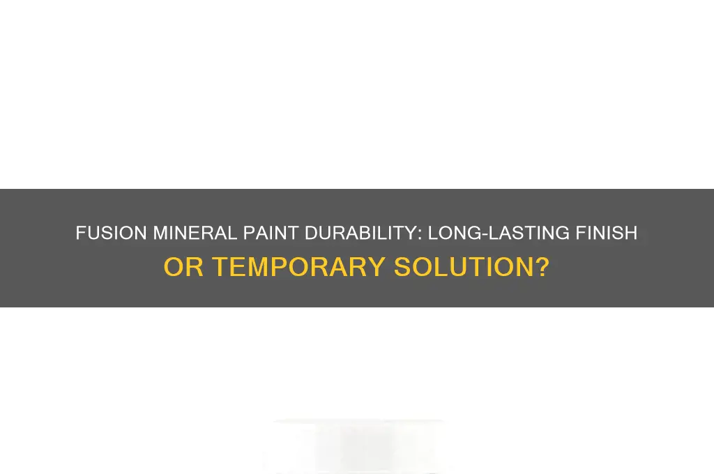how does fusion mineral paint hold up