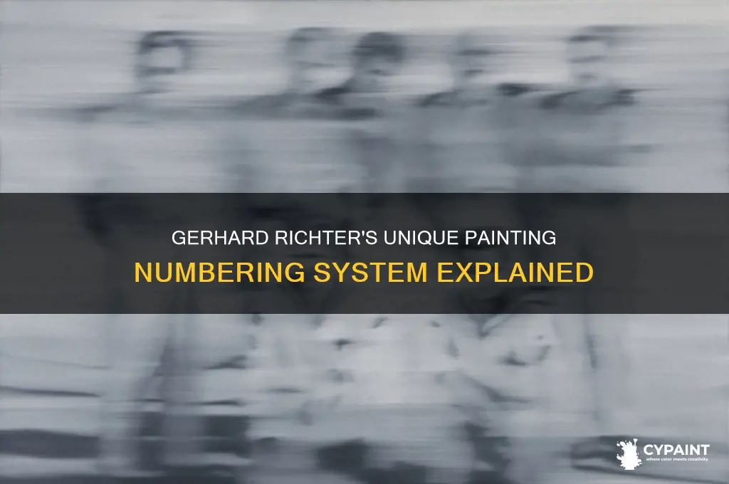 how does gerhard richter number his paintings
