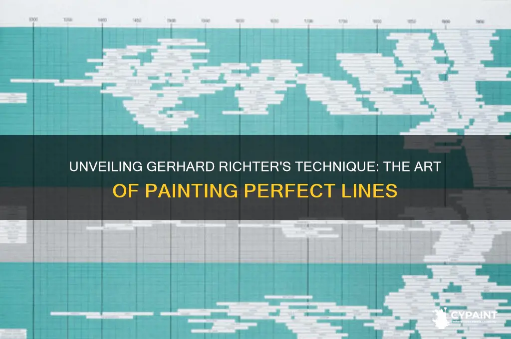 how does gerhard richter paint those lines