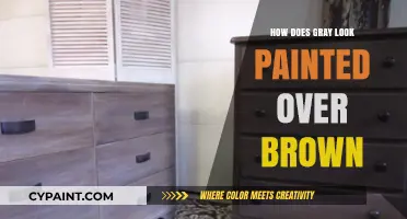 Transforming Brown Walls: The Striking Effect of Gray Paint Over Brown