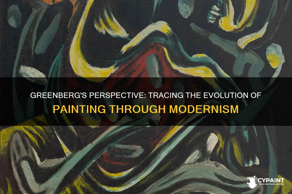 how does greenberg see the evolution of painting