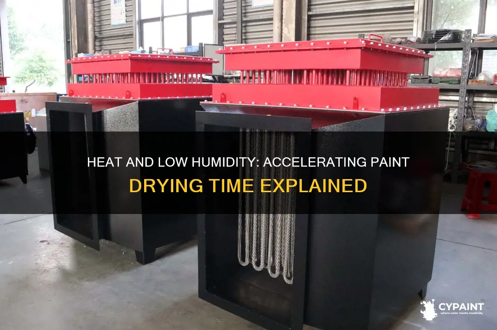 how does heat and low humidity affect paint drying time
