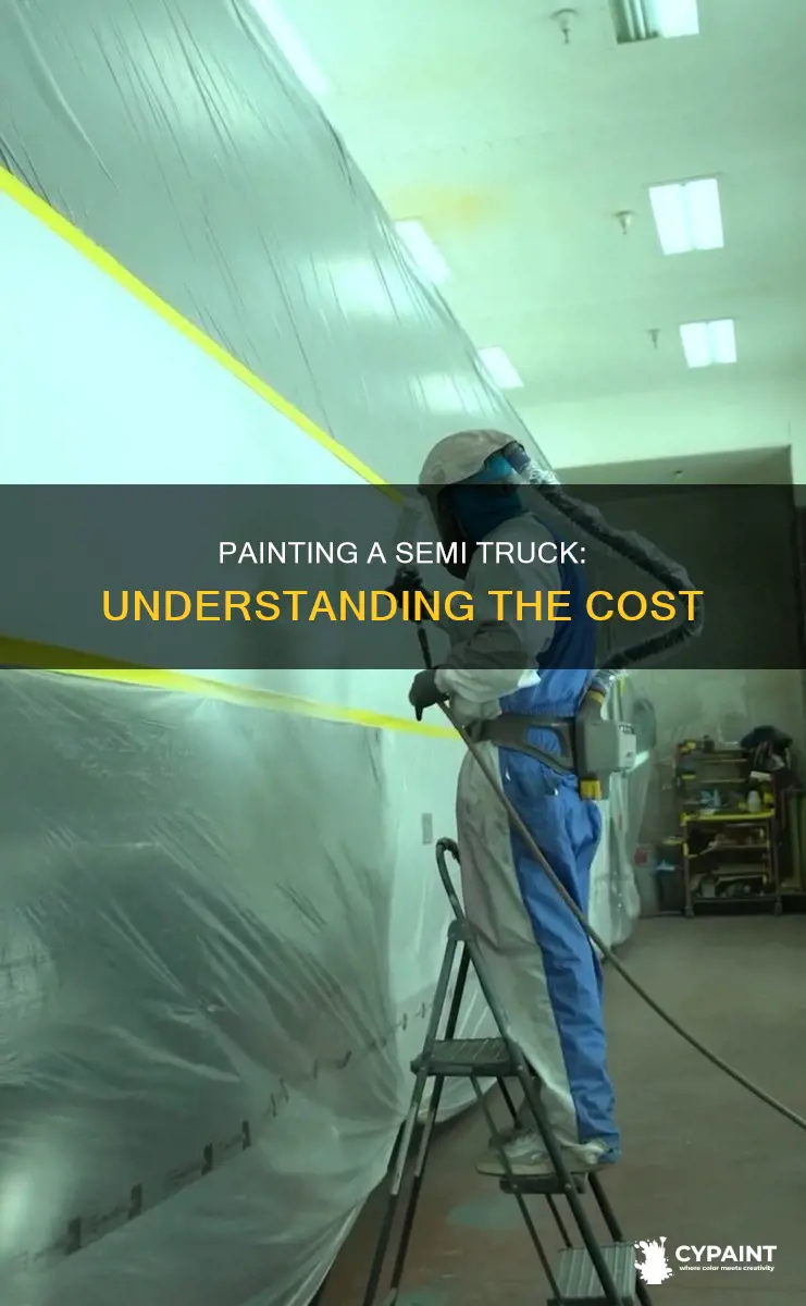 how does it cost to paint a semi truck