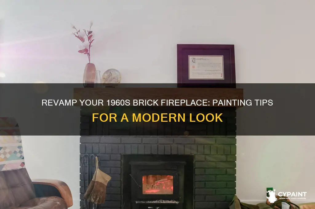how does it look to paint my 1960s brick fireplace