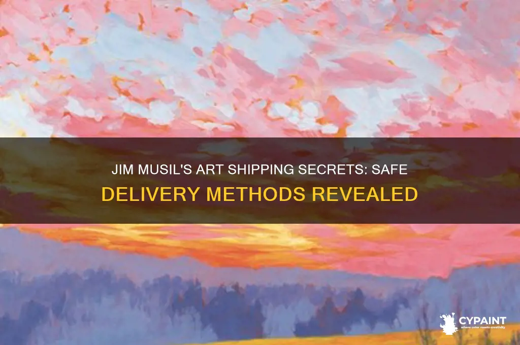 how does jim musil ship his paintings