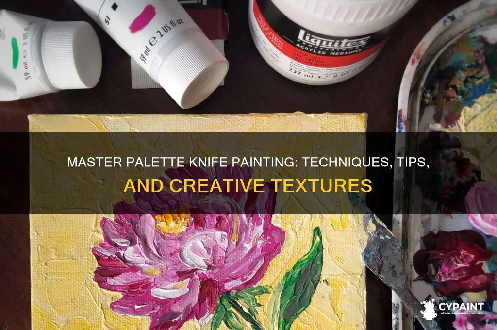 how does one paint with a palette knife