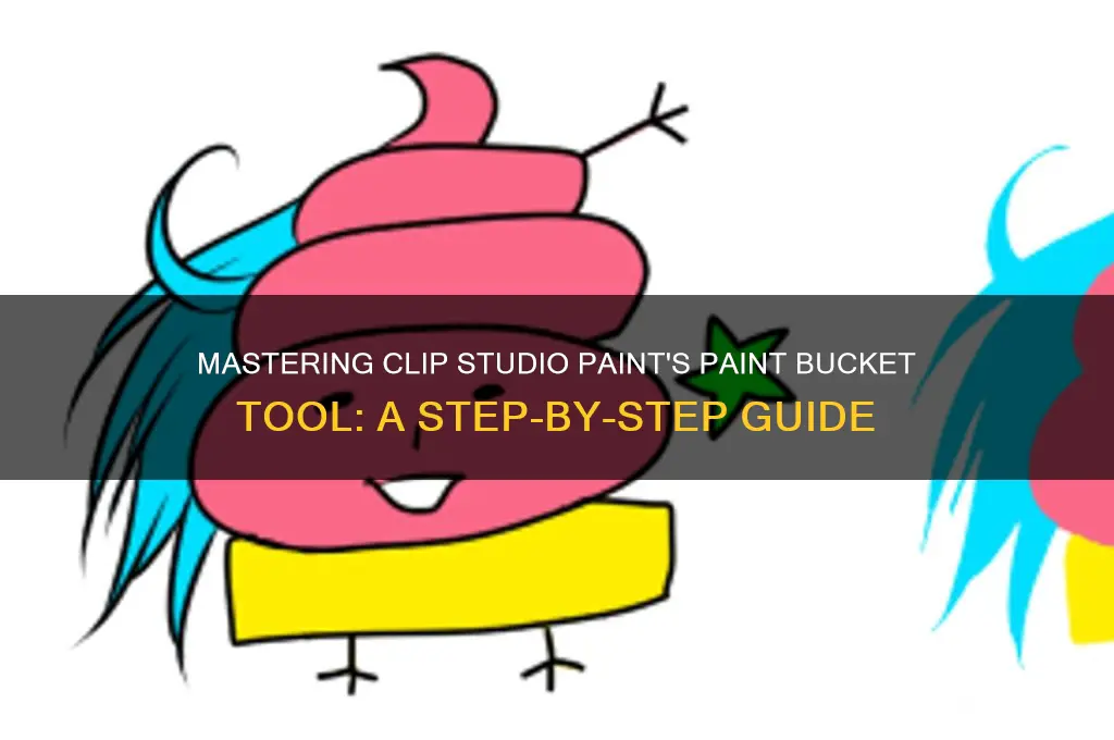 how does paint bucket work clip tool sai