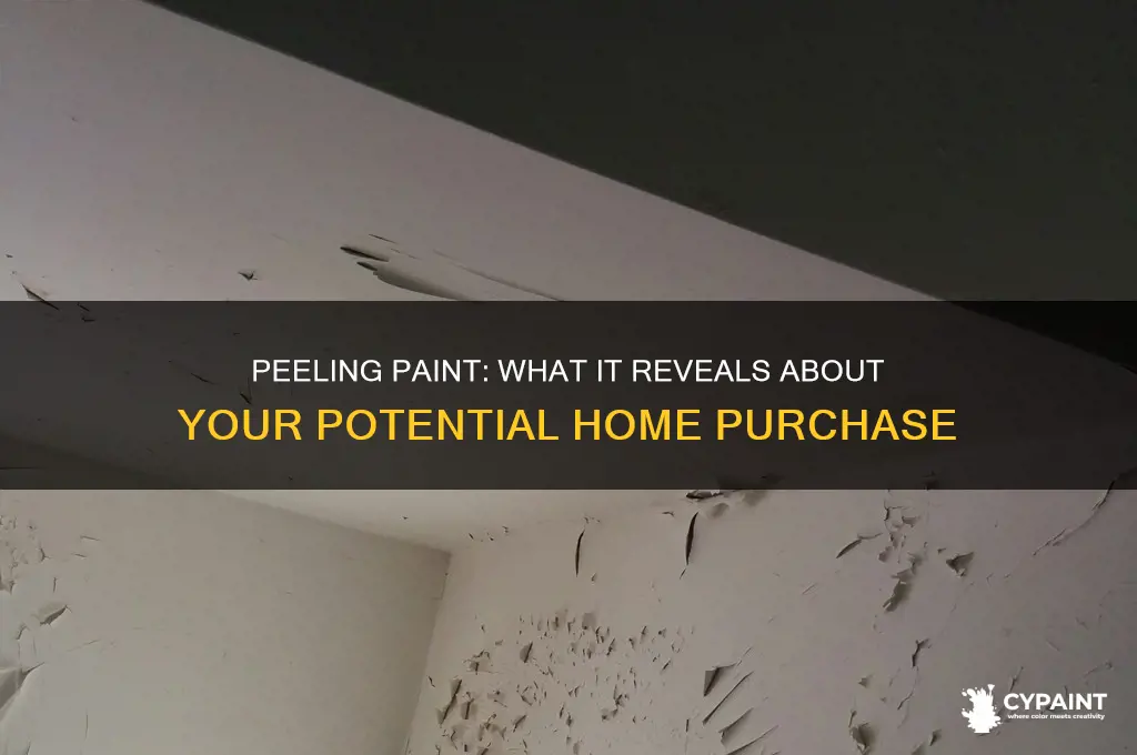 how does peeling paint factor in to purchase a home