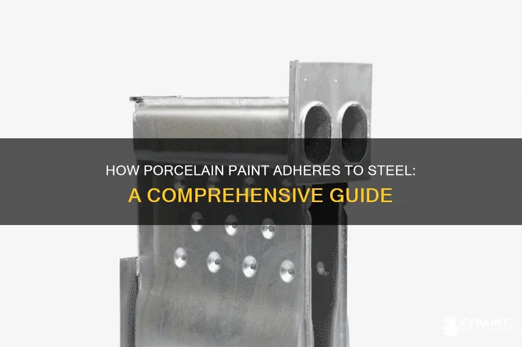 how does porcelin paint stick to steel