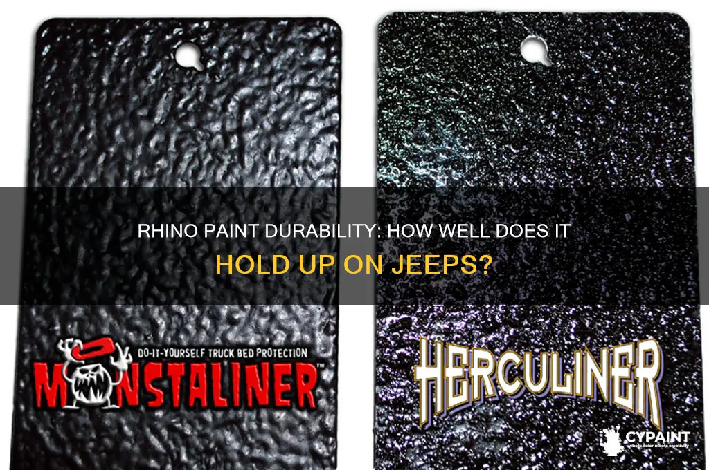 how does rhino paint hold up on jeeps
