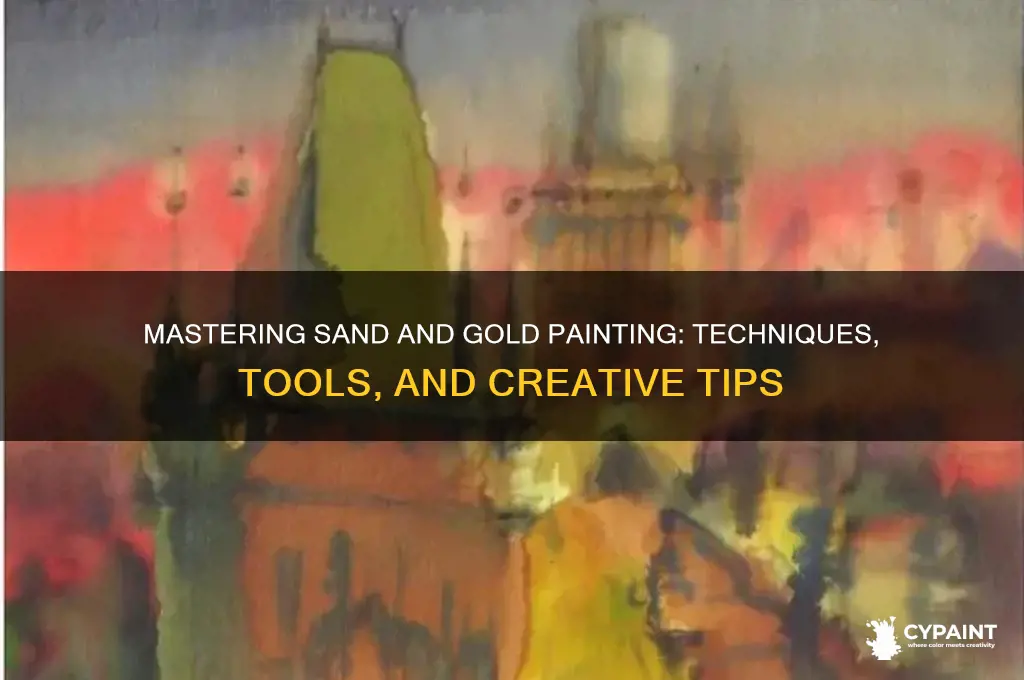 how does sand and gold painting work