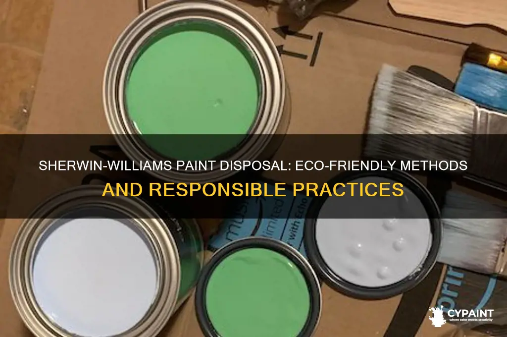 how does sherwin williams dispose of paint