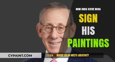Unveiling Steve Ross's Signature Style: How He Signs His Paintings