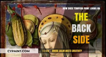 Exploring Tempera Paint: Backside Appearance