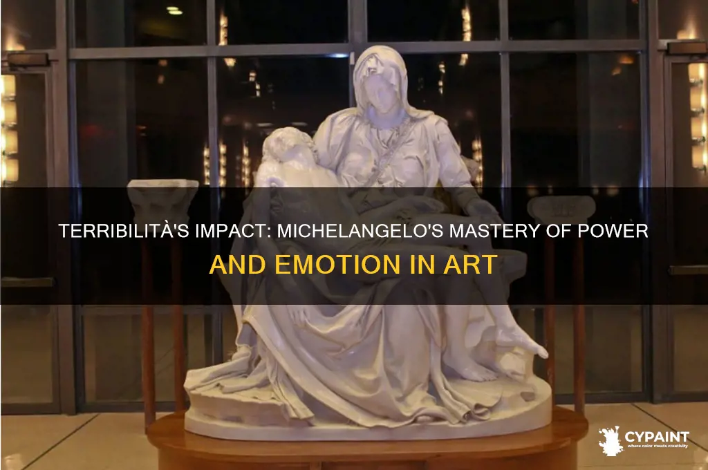 how does terribilita describe the qualities in michelangelo