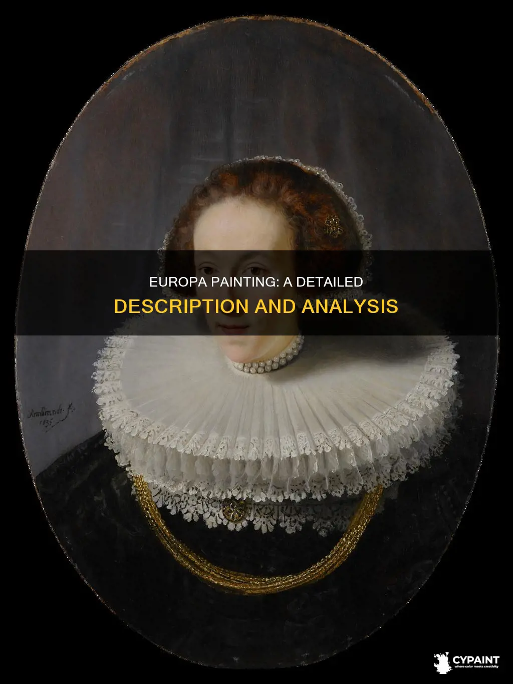 how does the description of the europa painting end